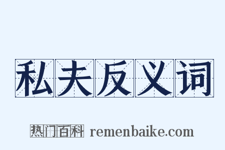 私夫反义词是什么意思的图片